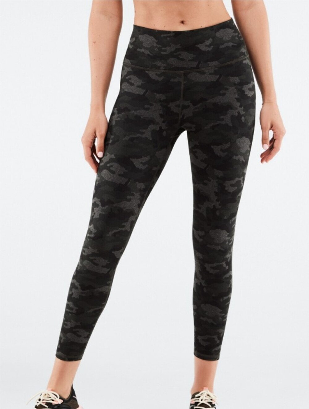 Fabletics Define PowerHold High-Waisted 7/8 Legging, Color Charcoal Camo Size 2x